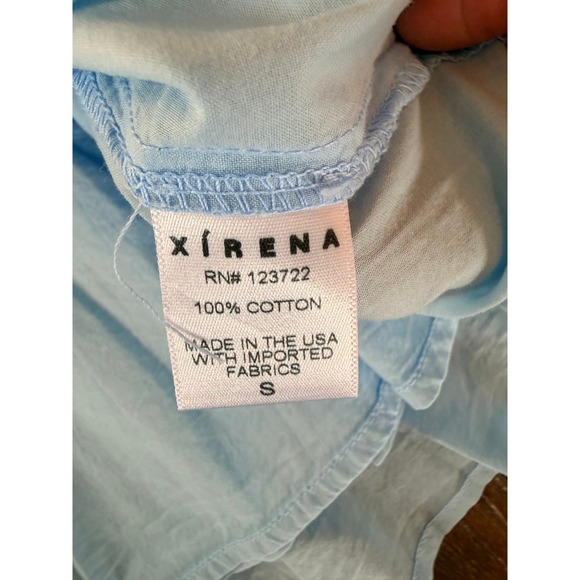 XiRENA Lori Blue Smocked Tiered Sundress Womens Light Blue Size S - Picture 7 of 10
